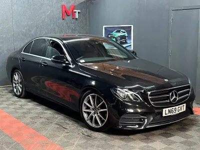 Used Mercedes E220 AMG line 194 HP (142 kW) 2019 Black Sedan