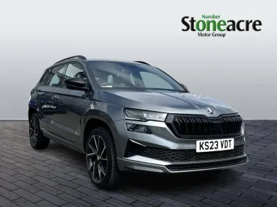 Used Skoda Karoq SportLine 150 HP (110 kW) 2023 Grey SUV