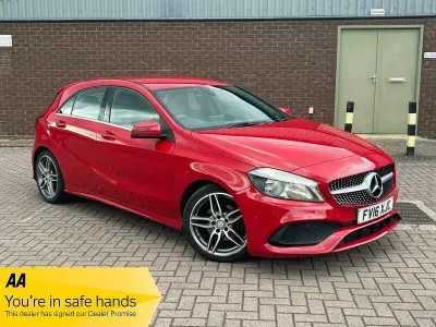 Używany Mercedes A200 AMG line 2016 Czerwony Hatchback