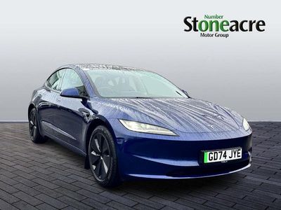 Blue Used 2025 Tesla Model 3 RWD Sedan | £29,250 (Expensive)