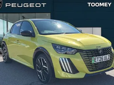 New Peugeot e-208 GT 114 kW (156 HP) 2026 Yellow Hatchback