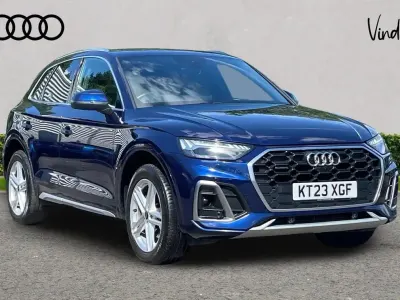 Used Audi Q5 S-Line 261 HP (191 kW) 2023 Blue SUV