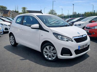 White Used 2018 Peugeot 108 Active Hatchback | £5,995 (Fair price)