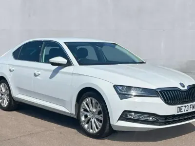 Used Skoda Superb SE L 150 HP (110 kW) 2023 Moon white metallic