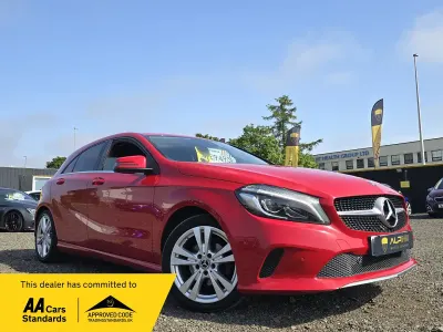 Used Mercedes A180 Premium 107 HP (78 kW) 2017 Red Hatchback