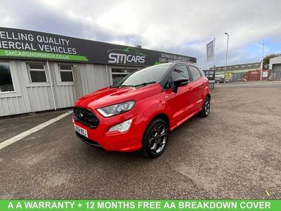 Red Used 2018 Ford Ecosport ST-Line SUV | £9,350 (Fair price)