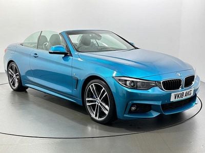 Blue Used 2018 BMW 420 M Sport Cabriolet | £17,759 (Fair price)