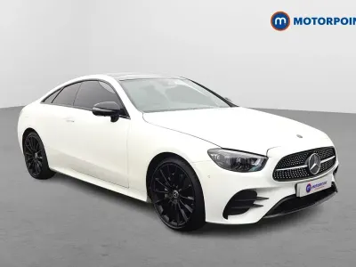 Used Mercedes E220 AMG line 2021 White Coupe