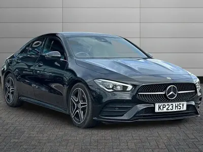 Used Mercedes CLA200 Executive 163 HP (119 kW) 2023 Cosmos black Coupe
