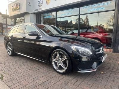 Black Used 2017 Mercedes C220 AMG line Estate | £11,995 (Fair price)