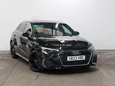 Used Audi A3 S-Line 110 HP (80 kW) 2023 Black Sedan