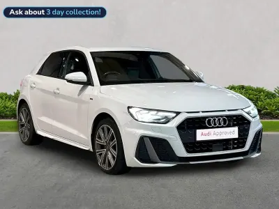 Used Audi A1 Sportback S-Line 116 HP (85 kW) 2019 White Hatchback