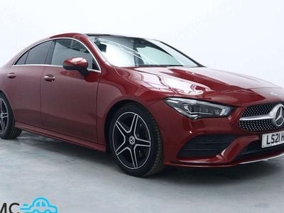 Used Mercedes CLA180 AMG Line Premium Plus 136 HP (100 kW) 2021 Red Sedan