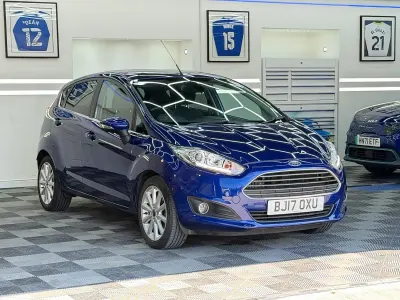 Used Ford Fiesta Titanium 2017 Blue Hatchback