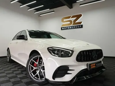Used Mercedes E300 AMG line 2022 White Sedan