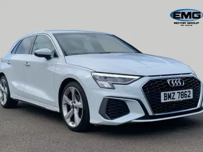 Used Audi A3 Sportback S-Line 110 HP (80 kW) 2023 White Hatchback