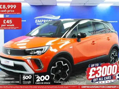 Used Vauxhall Crossland Elite 110 HP (80 kW) 2021 Orange SUV