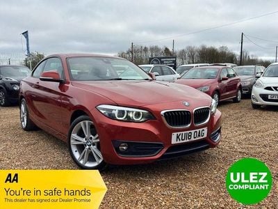 Used BMW 220 Sport Line 184 HP (135 kW) 2018 Orange Coupe