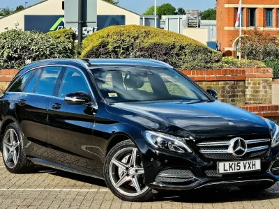 Used Mercedes C220 AMG line 2015 Black Estate