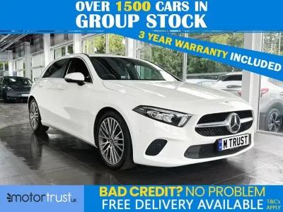 Used Mercedes A180 Executive 136 HP (100 kW) 2022 White Hatchback