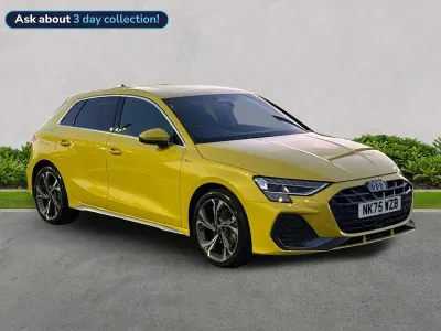 Used Audi A3 S-Line 150 HP (110 kW) 2025 Yellow Hatchback
