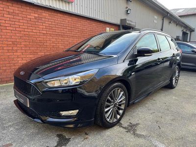 Black Used 2017 Ford Focus ST-Line Estate | £10,450 (Fair price)