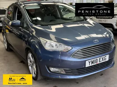 Used Ford C-MAX Titanium 125 HP (91 kW) 2018 Blue MPV