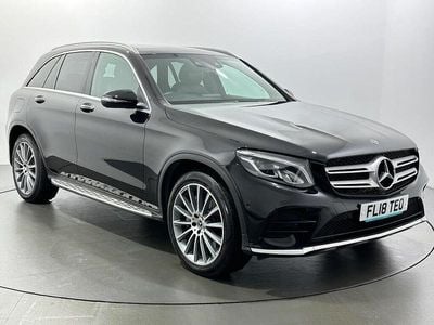 Black Used 2018 Mercedes GLC250 AMG line Estate | £17,683 (Fair price)