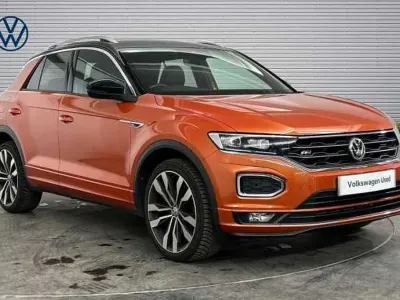 Used VW T-Roc R-line 150 HP (110 kW) 2019 Orange SUV