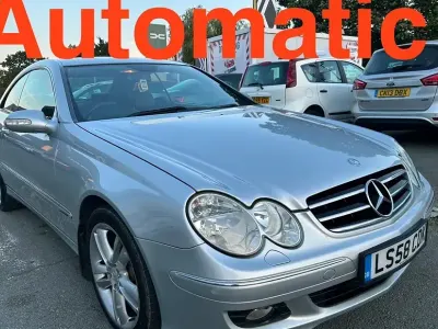 Used Mercedes CLK220 Avantgarde 150 HP (110 kW) 2008 Silver Coupe