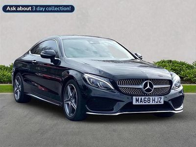 Used Mercedes C220 AMG Line Premium Plus 168 HP (123 kW) 2018 Black Coupe