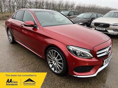 Used Mercedes C220 AMG Line Premium Plus 2018 Red Sedan