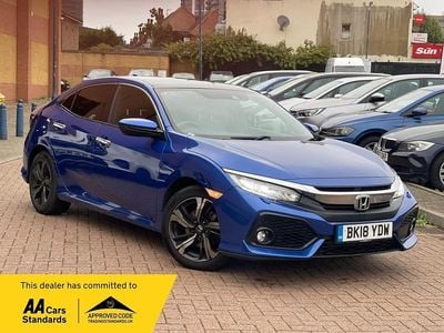 Blue Used 2018 Honda Civic Prestige Hatchback | £12,899 (Fair price)
