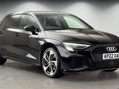 Used Audi A3 Sportback Design 150 HP (110 kW) 2021 Mythos black Hatchback