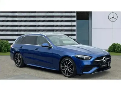 Used Mercedes C300 AMG Line Premium Plus 254 HP (186 kW) 2023 Blue Estate