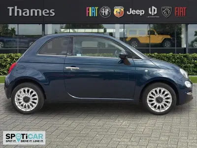 Used Fiat 500C Lounge 69 HP (50 kW) 2019 Blue Cabriolet