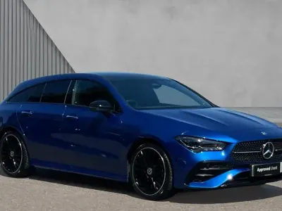 Used Mercedes CLA200 AMG Line Premium Plus 163 HP (119 kW) 2025 Spectral blue metallic