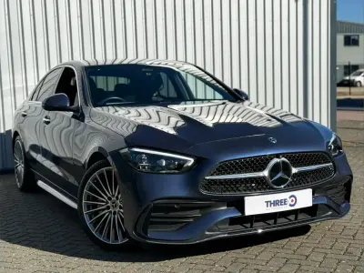 Used Mercedes C300e AMG Line Premium 254 HP (186 kW) 2024 Blue Sedan
