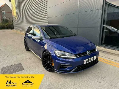 Used VW Golf VII R 2018 Blue Hatchback