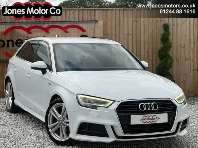 Used Audi A3 Sportback S-Line 150 HP (110 kW) 2017 White Hatchback