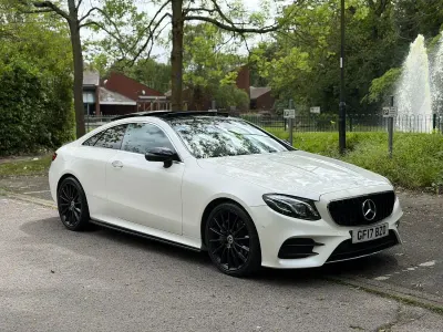 Used Mercedes E220 AMG Line Premium Plus 2017 White Coupe