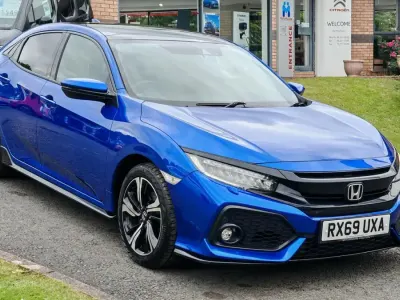 Used Honda Civic Sport Plus 182 HP (133 kW) 2019 Blue Hatchback