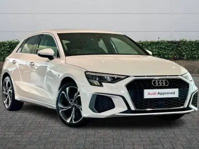 Used Audi A3 S-Line 110 HP (80 kW) 2024 White Hatchback