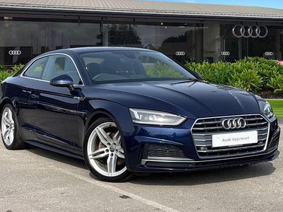 Used Audi A5 S-Line 190 HP (139 kW) 2019 Blue Coupe