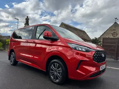 New Ford Tourneo Custom Titanium 2025 Red Van