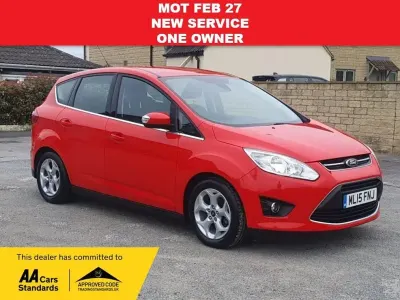 Second-hand Ford C-MAX Zetec 115 CP (84 kW) 2015 Roșu Monovolum