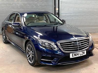 Used Mercedes S350 AMG line 255 HP (187 kW) 2014 Blue Sedan