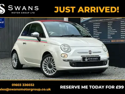 Used Fiat 500C Lounge 2010 White Cabriolet