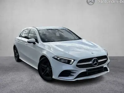 Used Mercedes A180 AMG line 116 HP (85 kW) 2019 White Hatchback