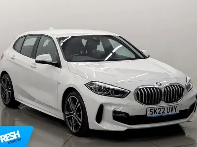 Used BMW 118 M Sport 136 HP (100 kW) 2022 Alpine white Hatchback